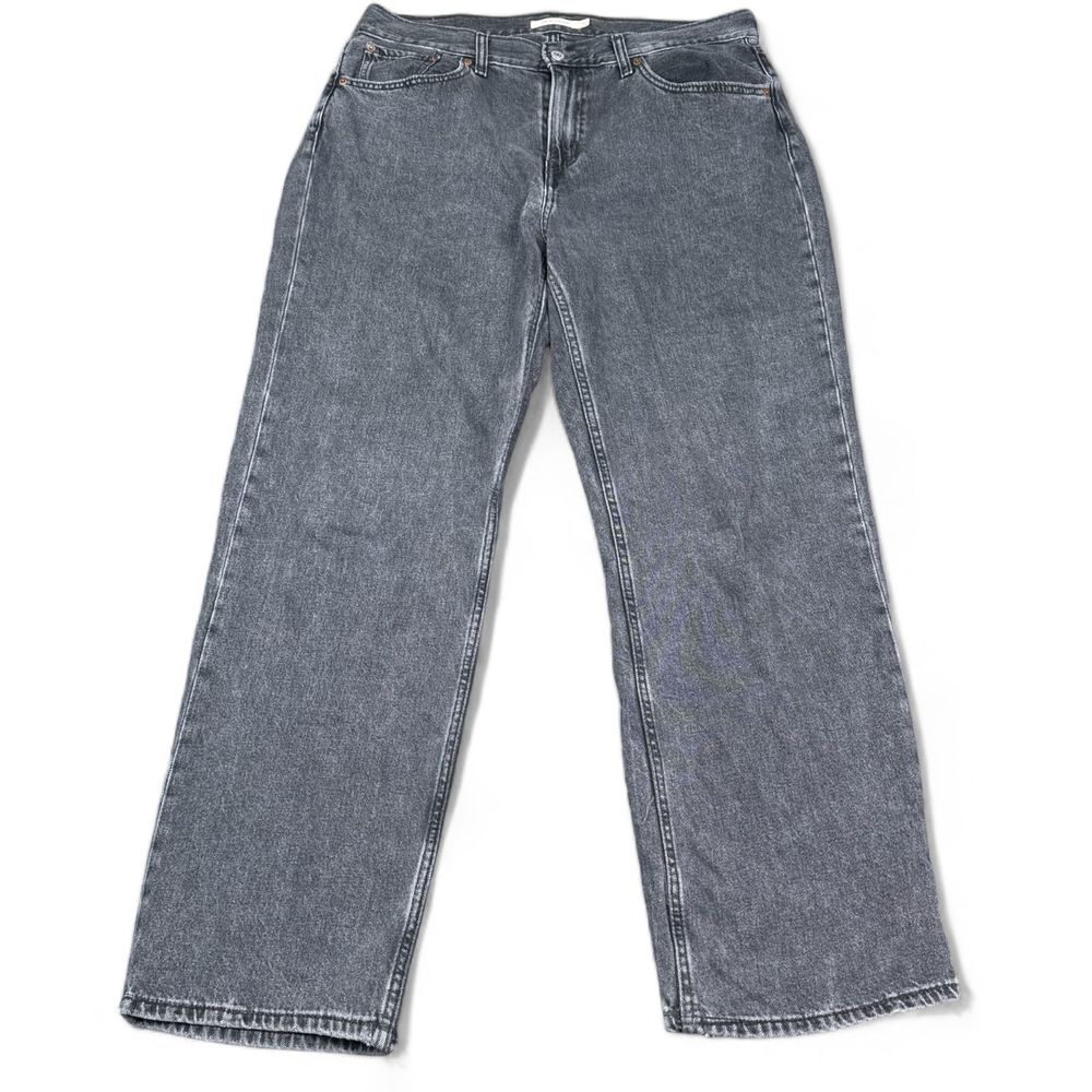 Levi's Low Pro Straight Leg Jeans Womens Size 32 Charcoal Gray Cotton Denim